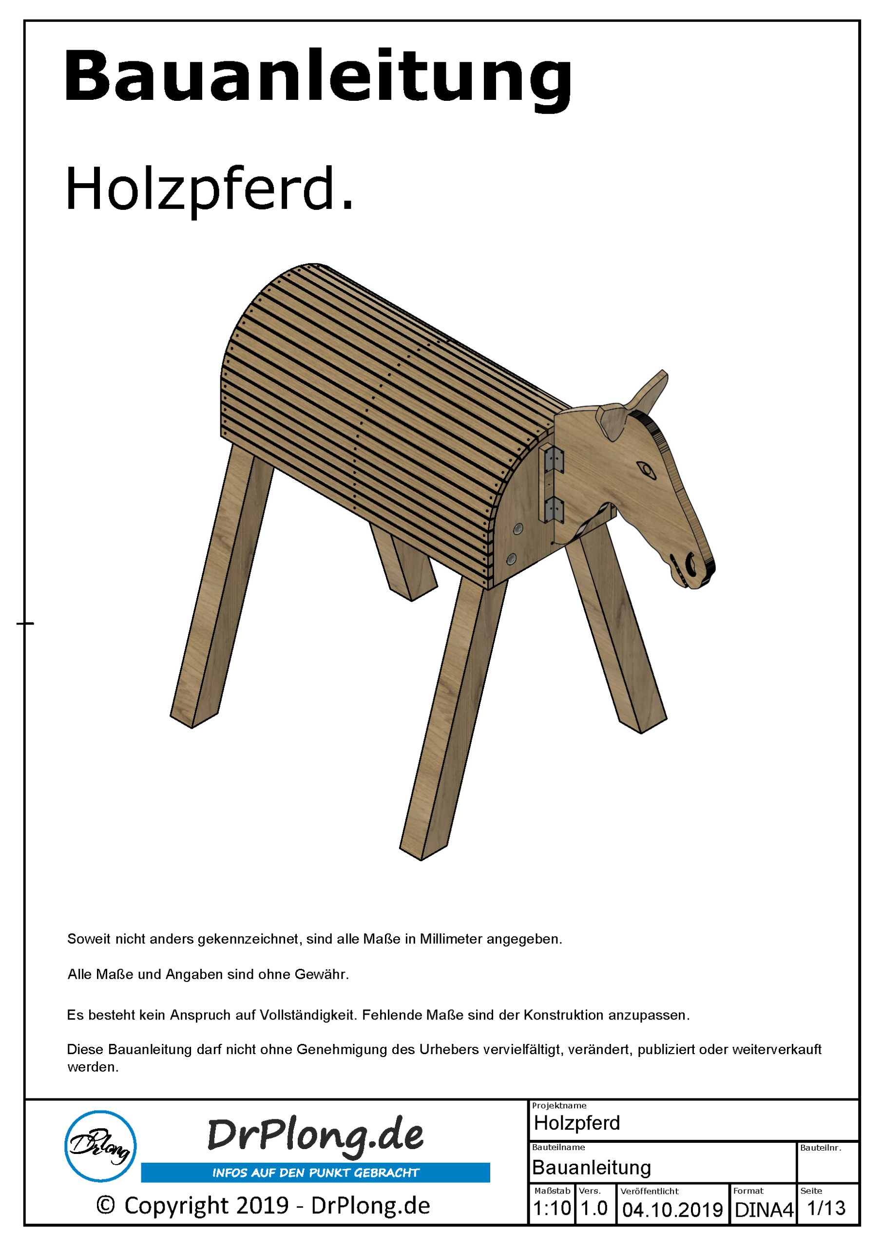 Holzpferd Bauanleitung