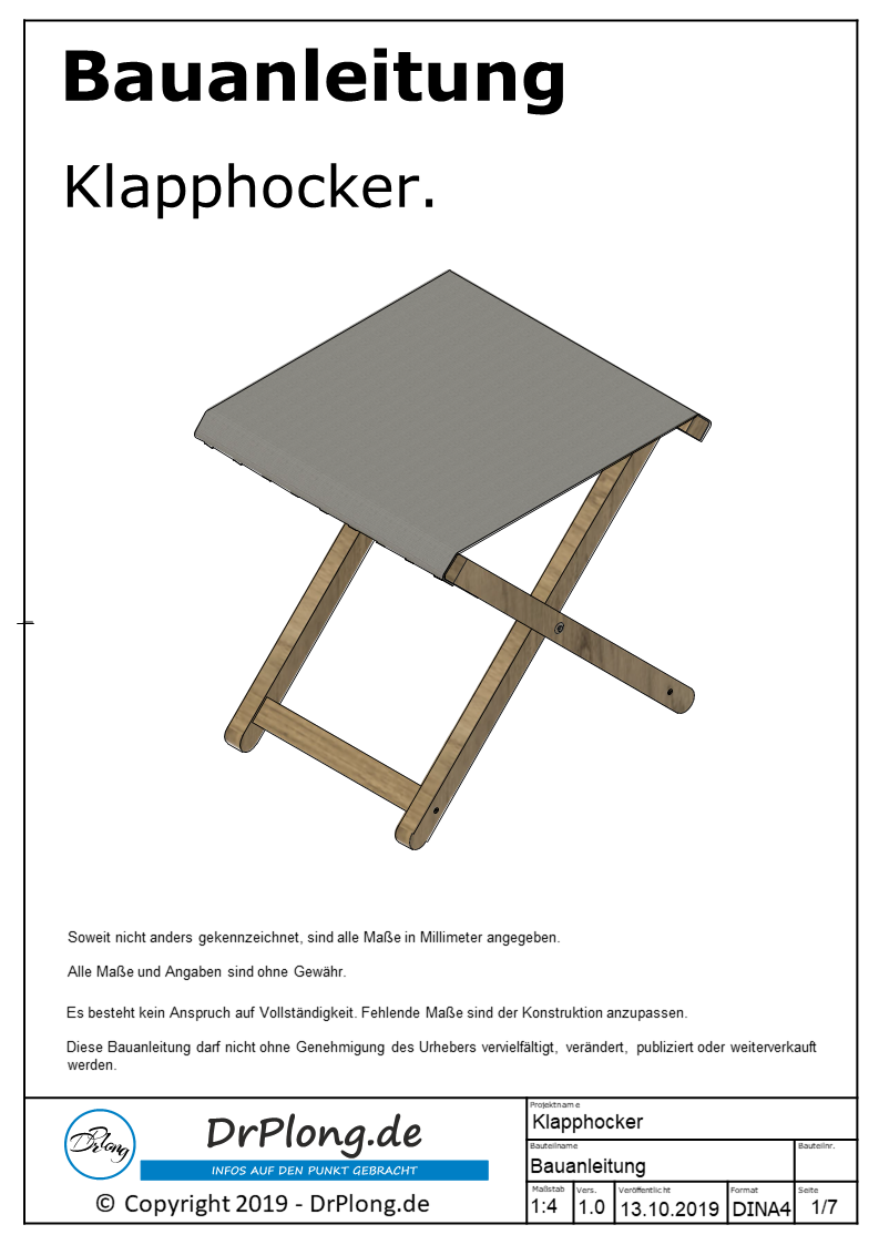 Klapphocker Bauanleitung