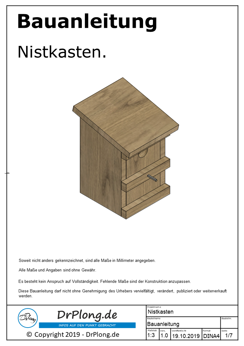 Nistkasten Bauanleitung