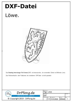 Löwe DXF-Datei