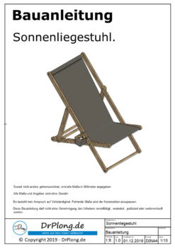 Sonnenliegestuhl Bauanleitung