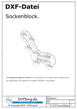 Sockenblock DXF-Datei