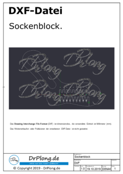 Sockenblock DXF-Datei