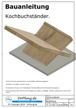Kochbuchständer Bauanleitung