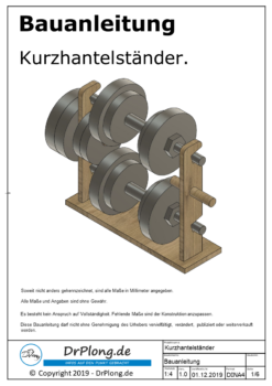Kurzhantelständer Bauanleitung